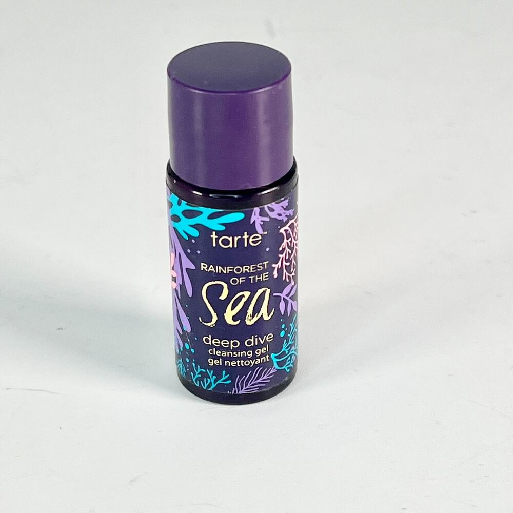 Tarte Rainforest of the Sea Deep Dive Cleansing Gel Face Wash Travel .25 oz New